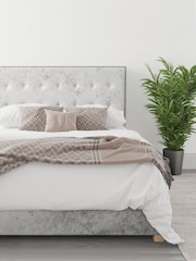 Aspire Furniture Silver Grey Olivier End Lift Ottoman Storage Bed - Image 1 of 6