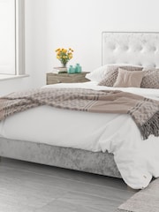 Aspire Furniture Silver Grey Olivier End Lift Ottoman Storage Bed - Image 2 of 6