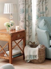 Laura Ashley Honey Gold Balmoral 1 Drawer Side Table - Image 1 of 4