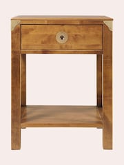 Laura Ashley Honey Gold Balmoral 1 Drawer Side Table - Image 2 of 4