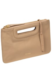 Pure Luxuries London Natural Guinevere Leather Clutch Bag - Image 4 of 6