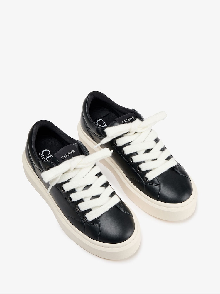 CLEENS Cream Ace Trainers - Image 2 of 5 CLEENS Cream Ace Trainers - Image 2 of 5