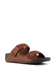 FitFlop Gogh Moc Leather Slides - Image 3 of 4