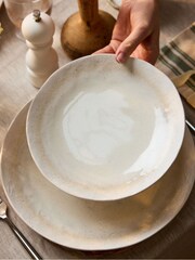 Stellar Set of 4 Soft White Mylor Stoneware Side Plates - Image 1 of 5