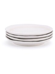 Stellar Set of 4 Soft White Mylor Stoneware Side Plates - Image 5 of 5