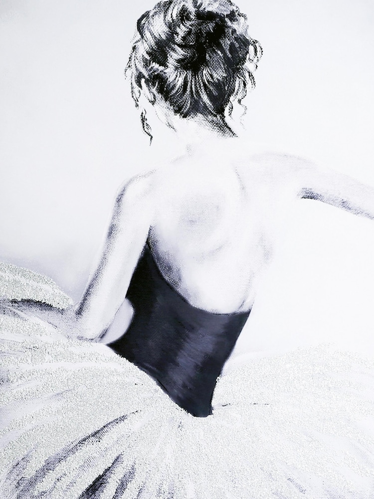 Arthouse Natural Figurative Ballerina Canvas - Image 2 of 2 Arthouse Natural Figurative Ballerina Canvas - Image 2 of 2