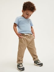 Mid Blue Short Sleeve Plain T-Shirt (3mths-7yrs) - Image 2 of 8