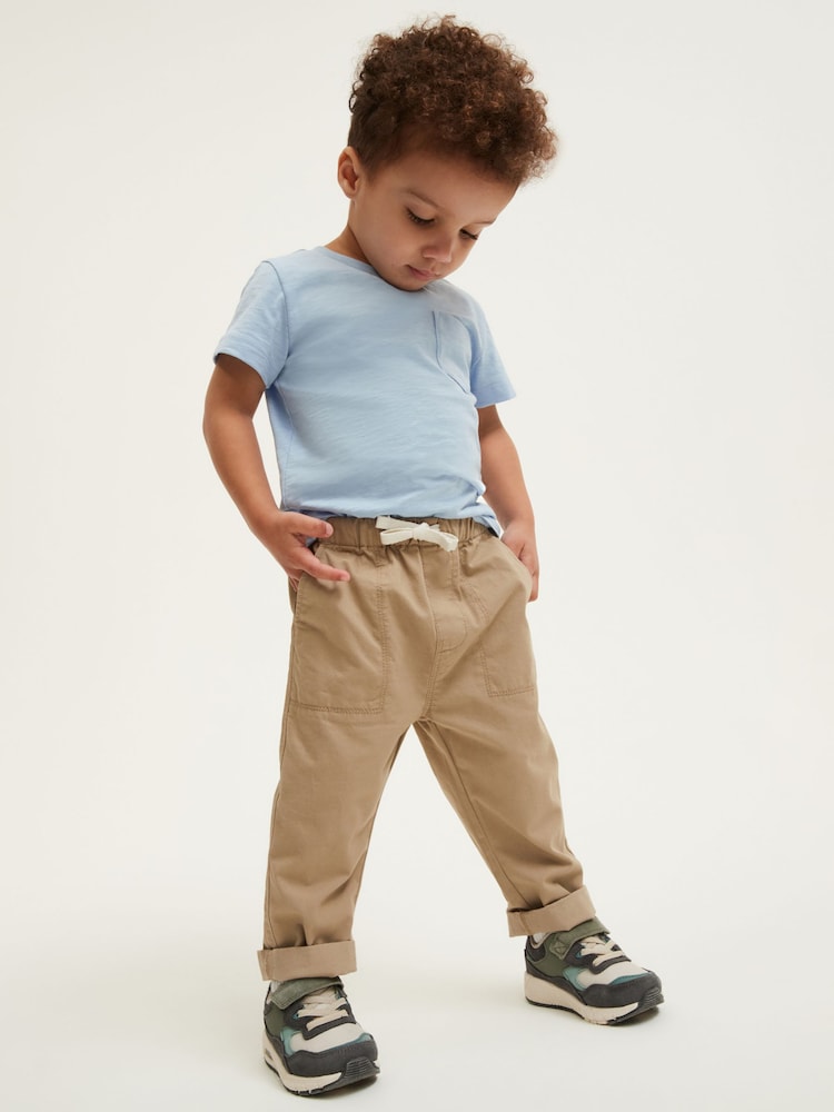 Mid Blue Short Sleeve Plain T-Shirt (3mths-7yrs) - Image 2 of 8