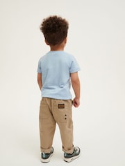 Mid Blue Short Sleeve Plain T-Shirt (3mths-7yrs) - Image 3 of 8