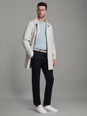 Reiss Teal Melrose Cotton Crew Neck T-Shirt - Image 3 of 5