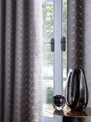 Studio G Silver Lucca Eyelet Curtains - Image 2 of 2