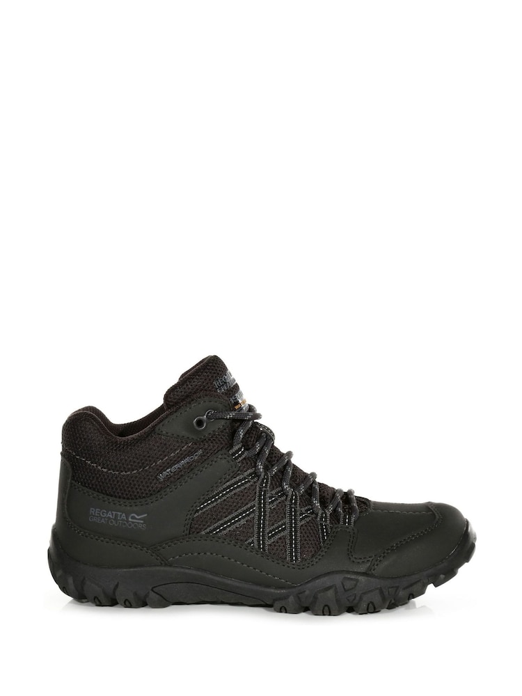 Regatta Black Edgepoint Mid Waterproof Walking Boots - Image 1 of 6