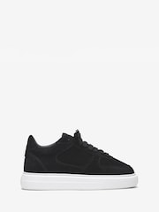 CLEENS Black Court Trainers - Image 1 of 4