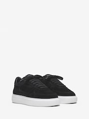 CLEENS Black Court Trainers - Image 2 of 4