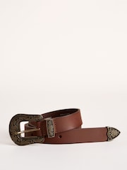 Lakeland Leather Brown Kentmere Western Belt - Image 1 of 3