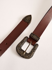 Lakeland Leather Brown Kentmere Western Belt - Image 3 of 3