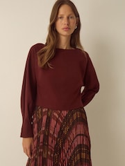 Monsoon Melinda Check Print Pleated Midi Dress - Εικόνα 5 από 5