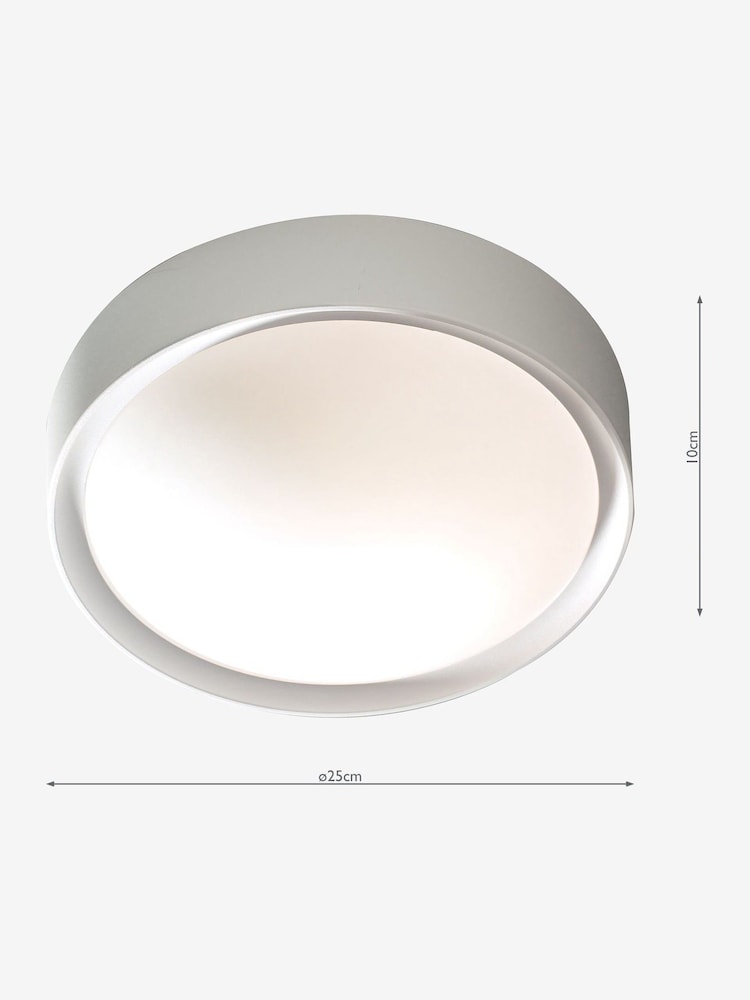 Dar Lighting White Beta Bathroom Flush Fitting Ceiling Light - Image 4 of 4