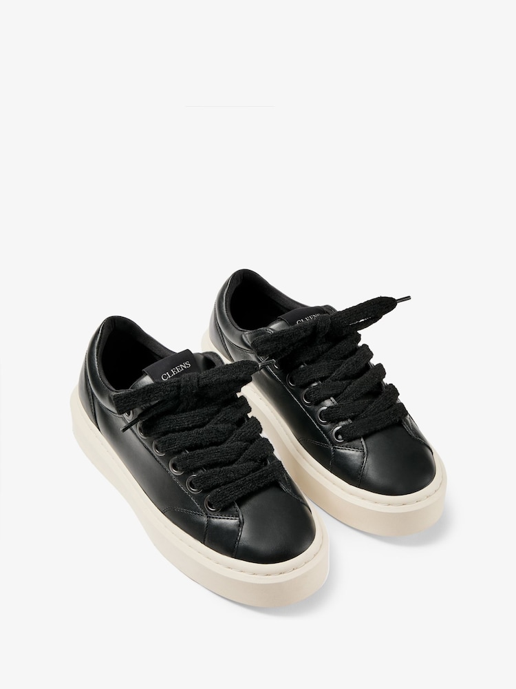 CLEENS Black Ace Trainers - Image 5 of 5 CLEENS Black Ace Trainers - Image 5 of 5