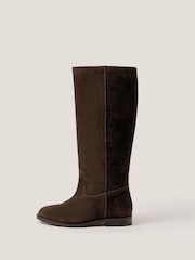 Monsoon Brown Jean Suede Knee High Boots - Image 1 of 2