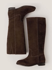 Monsoon Brown Jean Suede Knee High Boots - Image 2 of 2