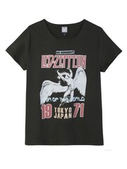 Amplified Grey Led Zeppelin Tokyo 71 100% Cotton T-Shirt - Image 4 of 4