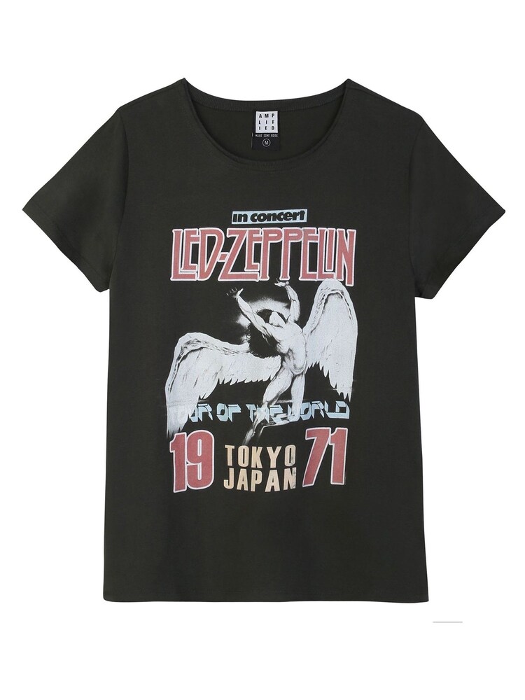 Amplified Grey Led Zeppelin Tokyo 71 100% Cotton T-Shirt - Image 4 of 4