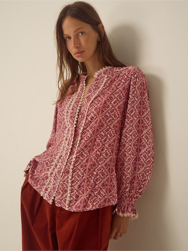 Monsoon Katrina Long Sleeve Floral Print Top - Εικόνα 4 από 4