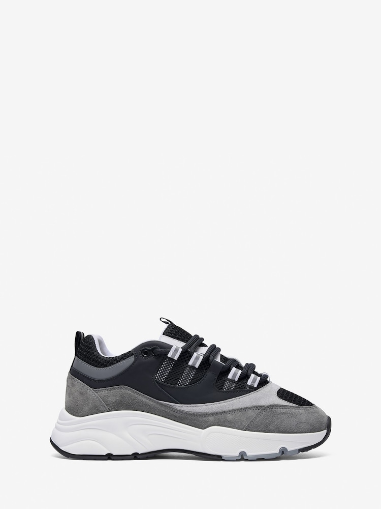 CLEENS Carbon Grey Aero Trainers - Image 1 of 4