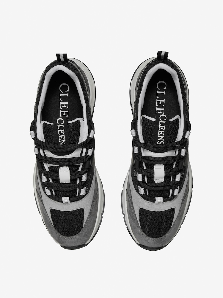 CLEENS Carbon Grey Aero Trainers - Image 4 of 4