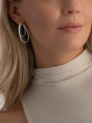 Beaverbrooks Double Hoop Earrings - Image 3 of 4