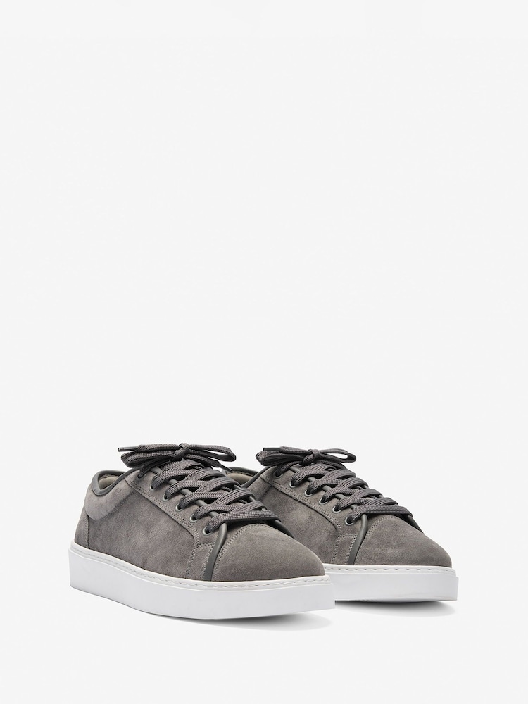 CLEENS Grey Suede Eton Trainers - Image 2 of 4 CLEENS Grey Suede Eton Trainers - Image 2 of 4
