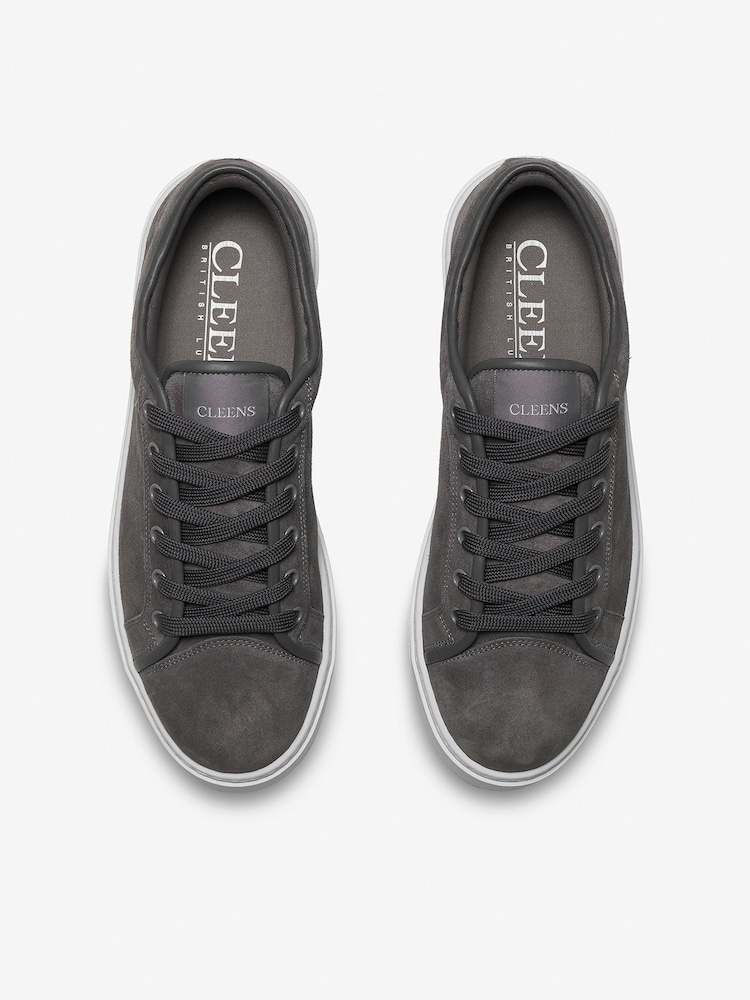 CLEENS Grey Suede Eton Trainers - Image 4 of 4 CLEENS Grey Suede Eton Trainers - Image 4 of 4