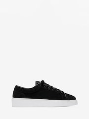 CLEENS Black Suede Eton Trainers - Image 1 of 4