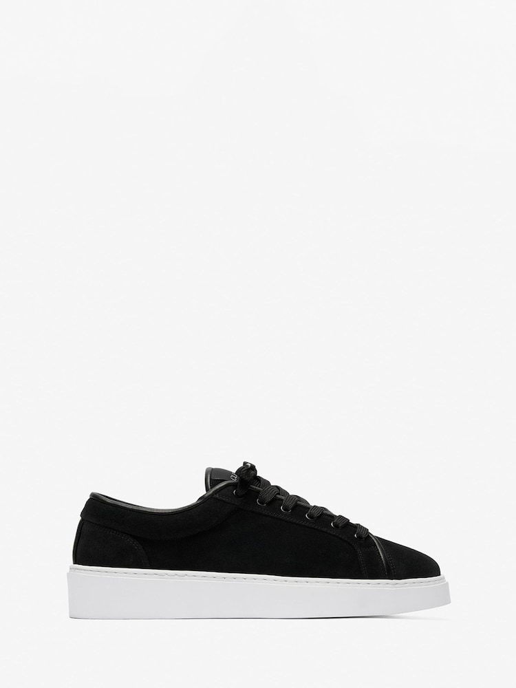 CLEENS Black Suede Eton Trainers - Image 1 of 4 CLEENS Black Suede Eton Trainers - Image 1 of 4