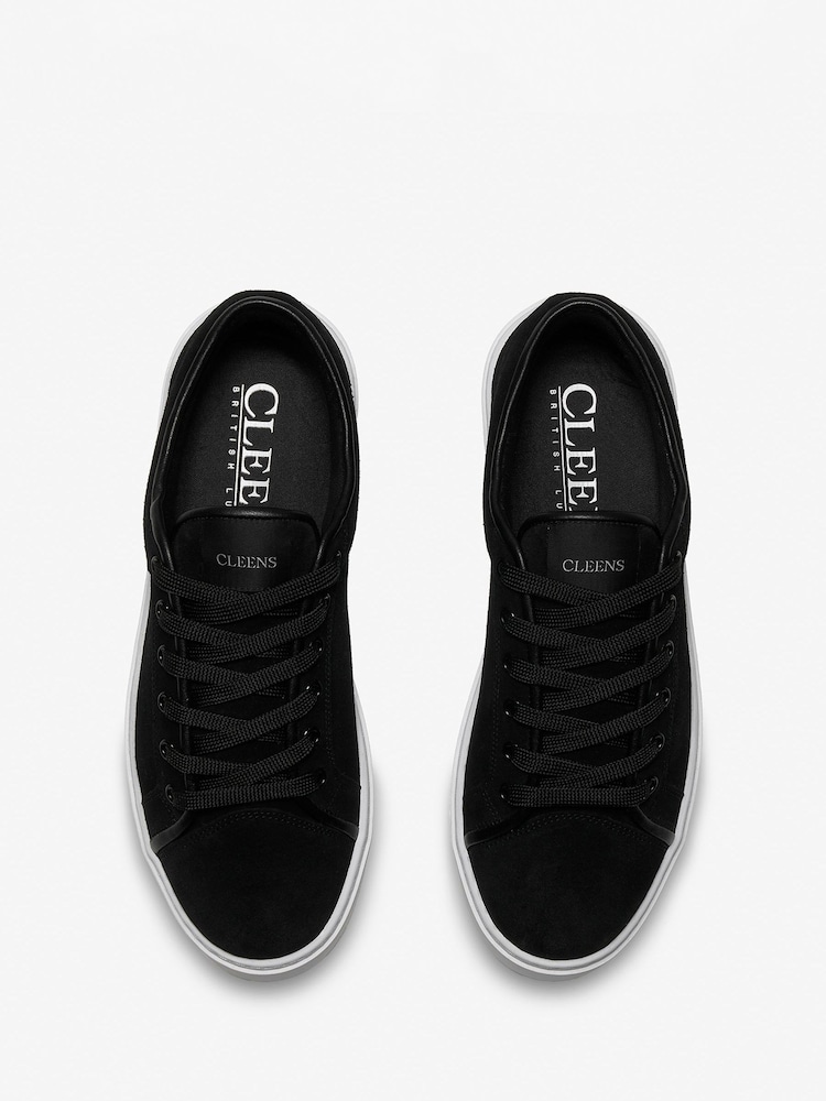 CLEENS Black Suede Eton Trainers - Image 4 of 4 CLEENS Black Suede Eton Trainers - Image 4 of 4