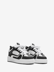 CLEENS Black Essential Skate Trainers - Image 2 of 5