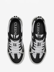 CLEENS Black Essential Skate Trainers - Image 4 of 5