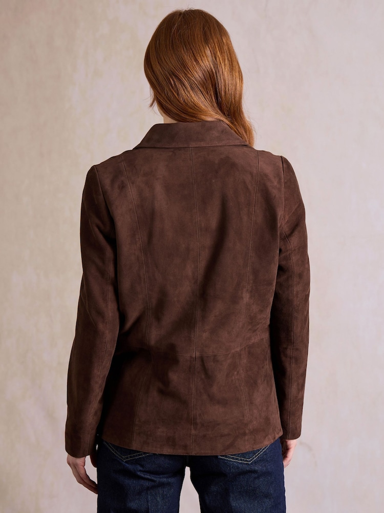 Chaqueta tipo blazer de ante color abedul de Lakeland Leather - Imagen 2 de 5 Chaqueta tipo blazer de ante color abedul de Lakeland Leather - Imagen 2 de 5