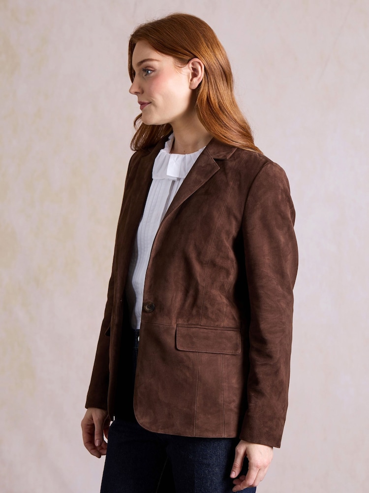 Chaqueta tipo blazer de ante color abedul de Lakeland Leather - Imagen 5 de 5 Chaqueta tipo blazer de ante color abedul de Lakeland Leather - Imagen 5 de 5