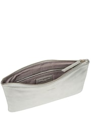 Pure Luxuries London Silver Emalia Leather Clutch Bag - Image 4 of 4