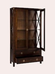 Laura Ashley Dark Chestnut Balmoral 2 Door 2 Drawer Display Unit - Image 9 of 9