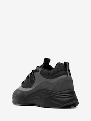 CLEENS Black/Grey Aero Trainers - Image 3 of 4