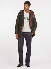 Barbour® Olive Green Game Parka Jacket - Image 4 of 11