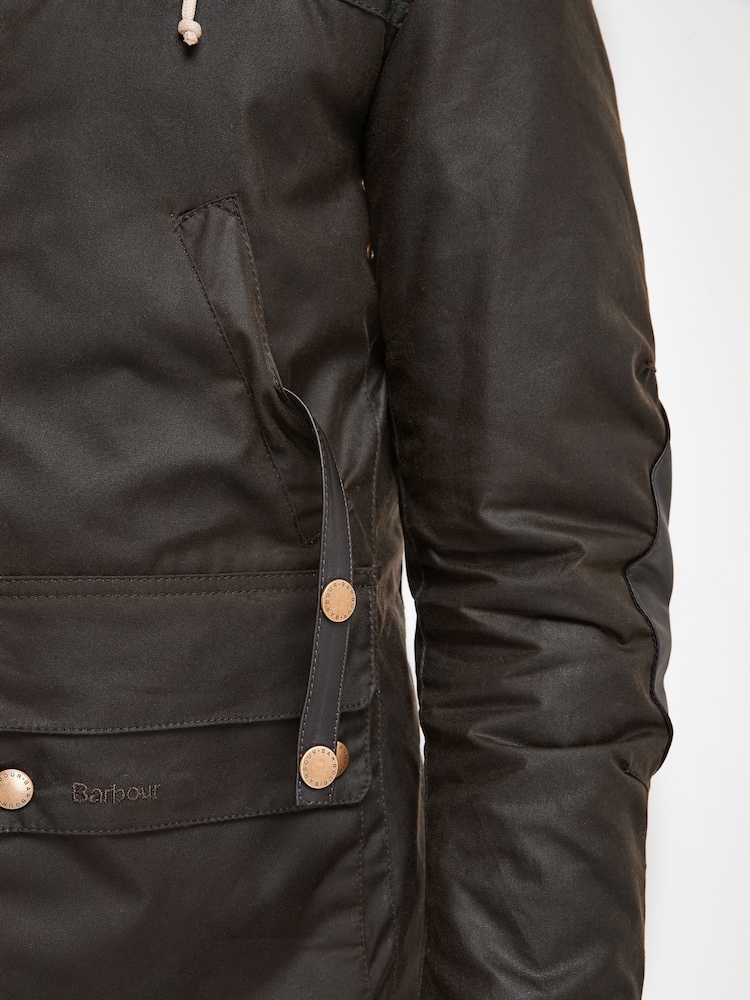Barbour® Olive Green Game Parka Jacket - Image 6 of 11