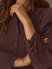 Monsoon Cosima Long Sleeve Scallop Corduroy Midi Dress - Εικόνα 2 από 4