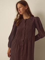 Monsoon Cosima Long Sleeve Scallop Corduroy Midi Dress - Εικόνα 4 από 4