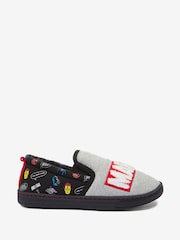 Grey Marvel Cupsole Slippers - Image 2 of 5