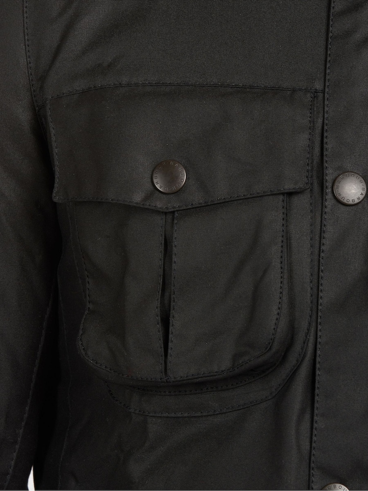 Barbour® Black Wax Jacket - Image 3 of 3 Barbour® Black Wax Jacket - Image 3 of 3