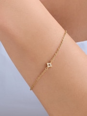 Abbott Lyon Gold Star Charm 14ct Plated Bracelet - Image 1 of 5